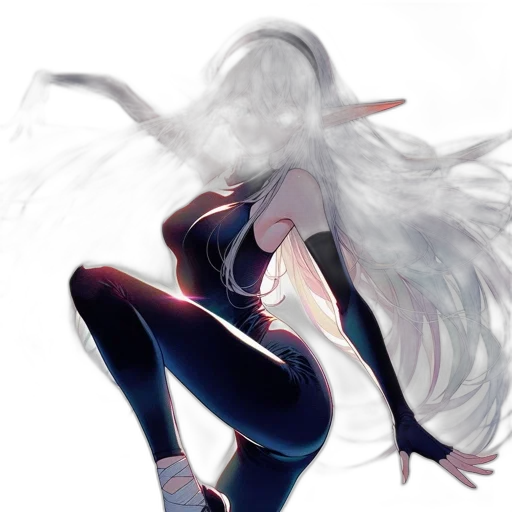 dragon, hair, sword, creature transparent PNG cut-out