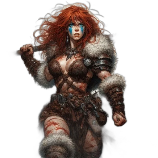 fantasy art, concept art, comic book art, photorealistic transparent PNG cut-out