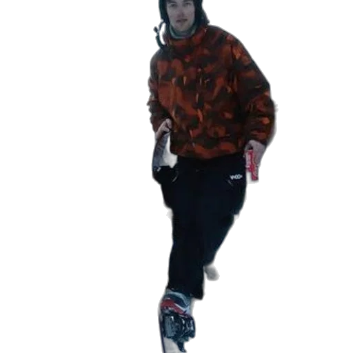 jacket, creature, staff, shoes transparent PNG cut-out