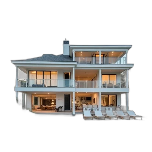 building, furniture, 3d render, photorealistic transparent PNG cut-out