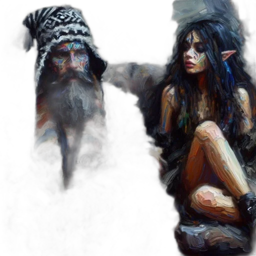 fantasy art, concept art, oil painting, photorealistic transparent PNG cut-out