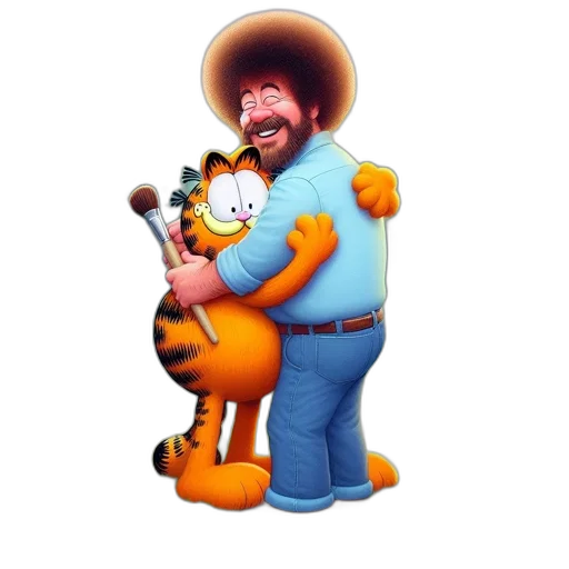 animal, staff, hat, cartoon transparent PNG cut-out