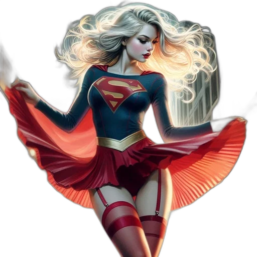 comic book art, concept art, fantasy art, cartoon transparent PNG cut-out