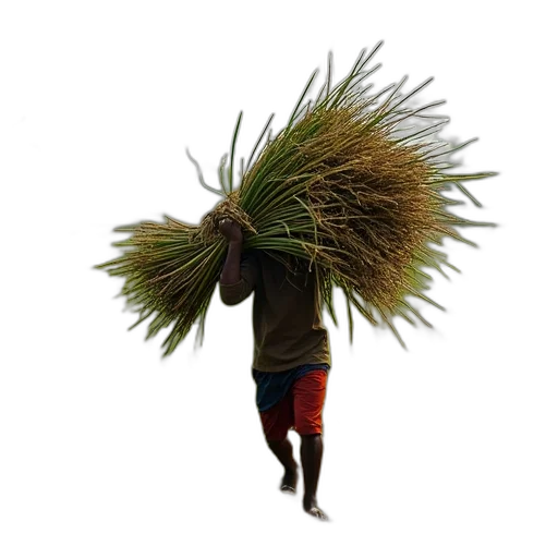 hair, staff, hat, mask transparent PNG cut-out