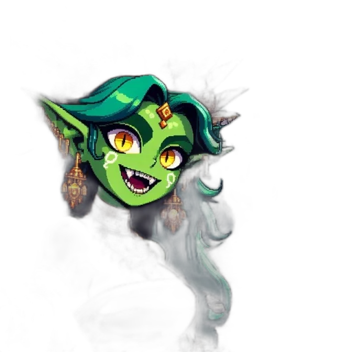 dragon, jewelry, mask, staff transparent PNG cut-out