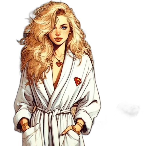 jacket, dress, comic book art, concept art transparent PNG cut-out