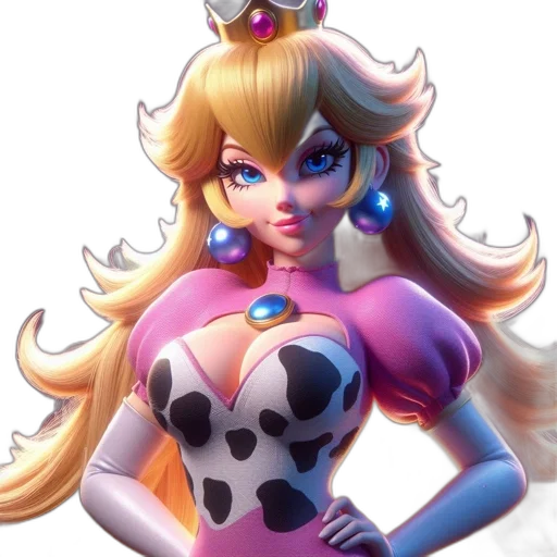crown, dress, face, concept art transparent PNG cut-out