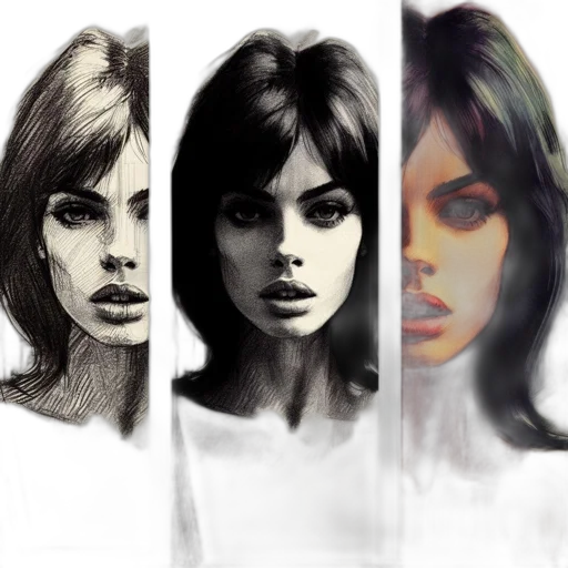 face, photorealistic, concept art, fantasy art transparent PNG cut-out