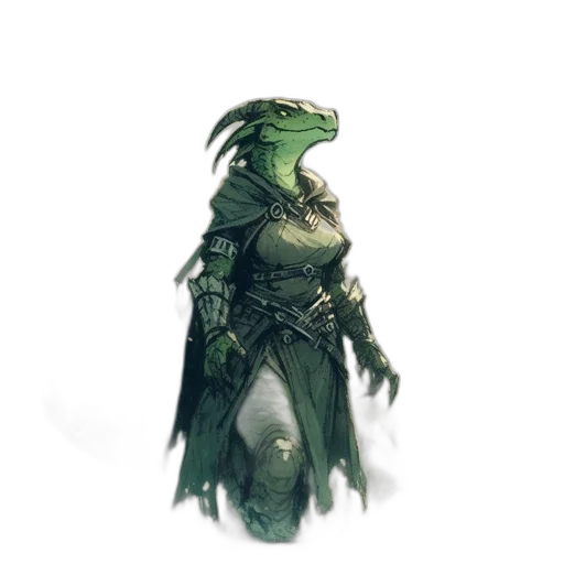 dragon, creature, staff, sword transparent PNG cut-out