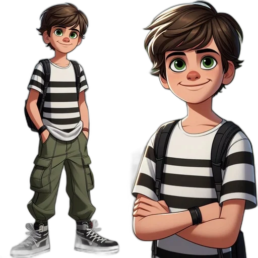 concept art, cartoon, comic book art, 3d render transparent PNG cut-out