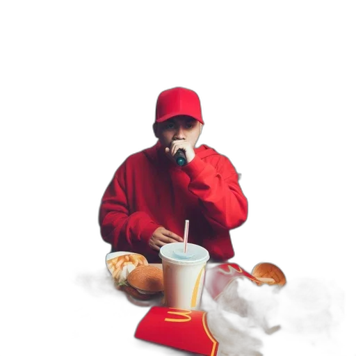 food, hat, jacket, bottle transparent PNG cut-out