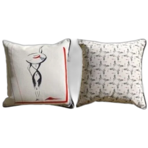 furniture, two, square, pillows transparent PNG cut-out