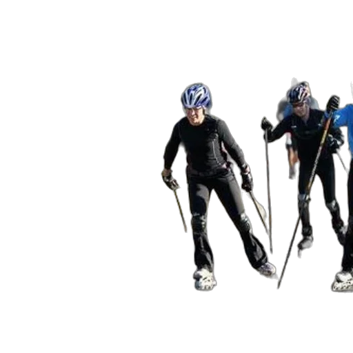 group, people, helmets, rollerblades transparent PNG cut-out