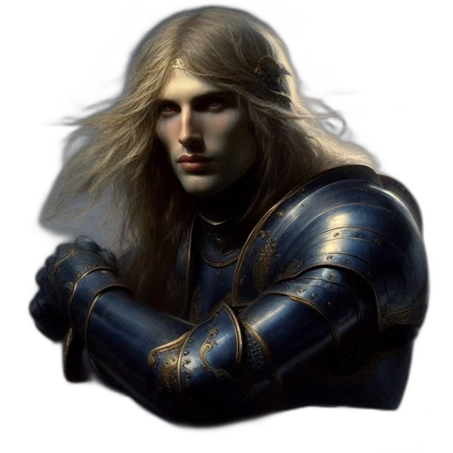 sword, face, hair, dragon transparent PNG cut-out