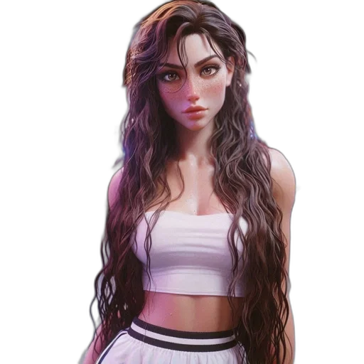 dress, hair, fantasy art, concept art transparent PNG cut-out