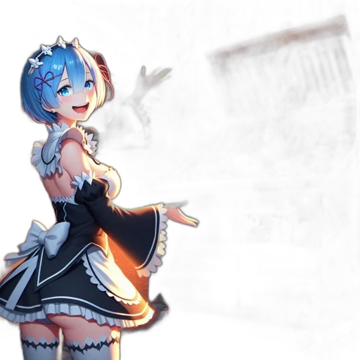 dress, robot, staff, weapon transparent PNG cut-out
