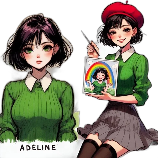 anime, comic book art, concept art, pixel art transparent PNG cut-out