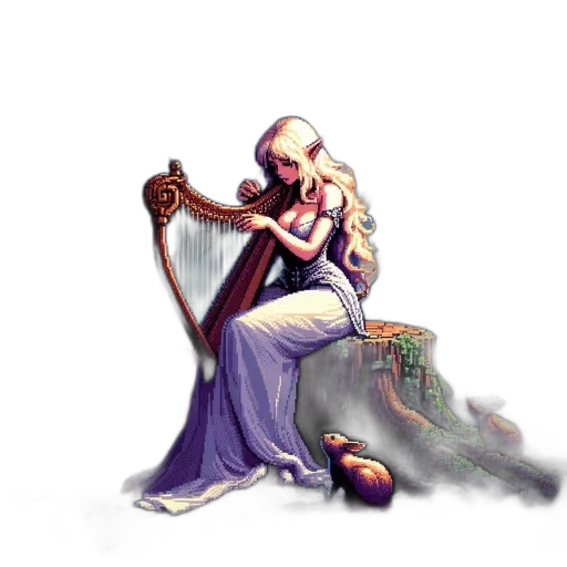 dragon, furniture, fantasy art, pixel art transparent PNG cut-out