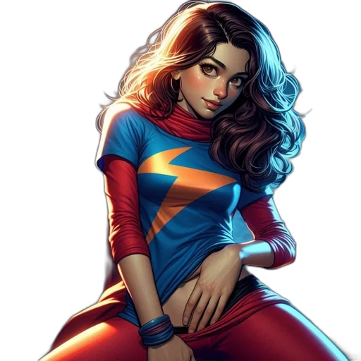 comic book art, concept art, cartoon, female transparent PNG cut-out