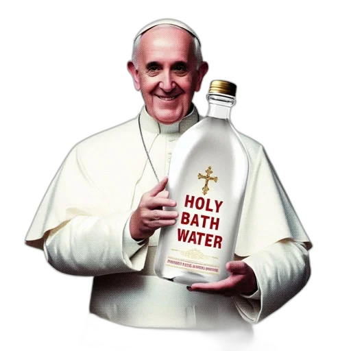 bottle, individual, dressed, like transparent PNG cut-out