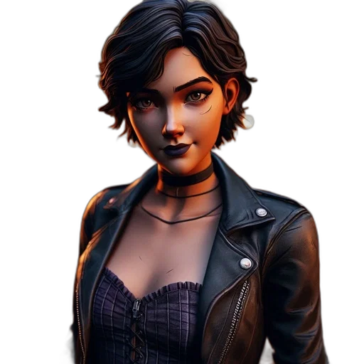 jacket, face, concept art, comic book art transparent PNG cut-out