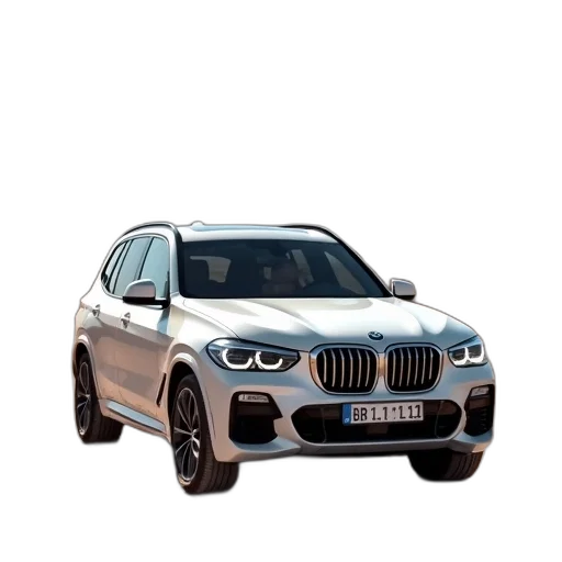 car, 3d render, photorealistic, white transparent PNG cut-out