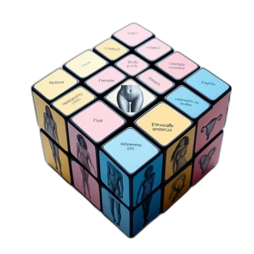 3d render, innovative, rubik, cube transparent PNG cut-out