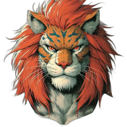 animal, crown, face, staff transparent PNG cut-out