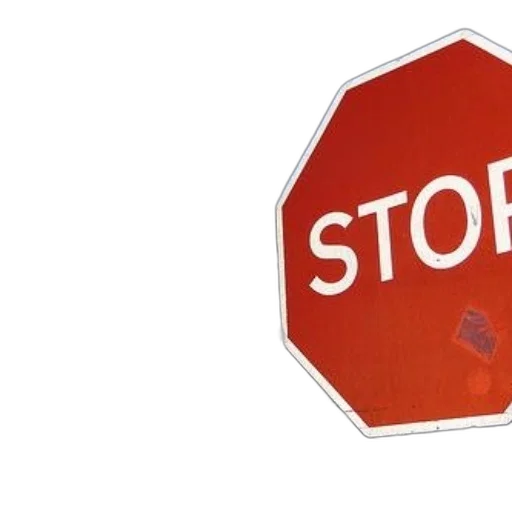 red, stop, sign, rock transparent PNG cut-out