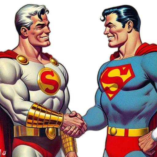 comic book art, concept art, iconic, superheroes transparent PNG cut-out