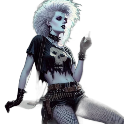 concept art, cyberpunk, fantasy art, comic book art transparent PNG cut-out