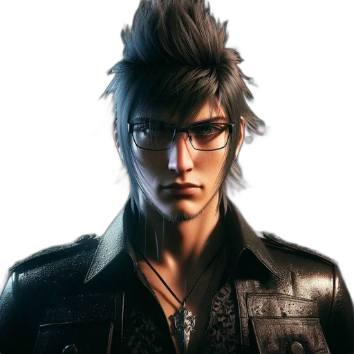 jacket, face, concept art, photorealistic transparent PNG cut-out