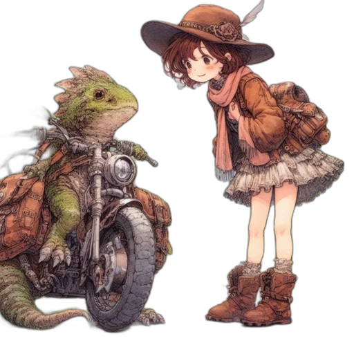 dragon, hat, creature, animal transparent PNG cut-out