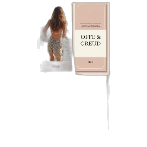 dress, creature, staff, hair transparent PNG cut-out