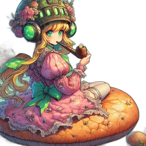 staff, food, hat, dress transparent PNG cut-out