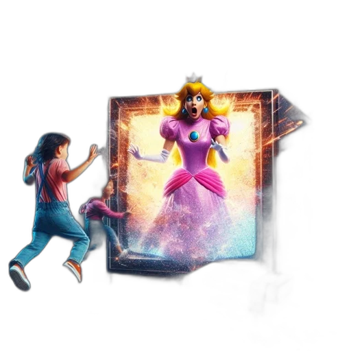 concept art, fantasy art, pixel art, 3d render transparent PNG cut-out