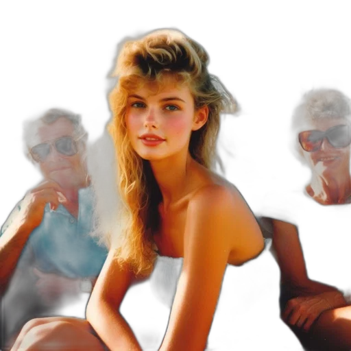 face, hair, mask, vaporwave transparent PNG cut-out