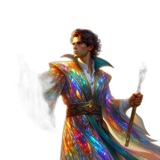 sword, staff, dragon, jacket transparent PNG cut-out
