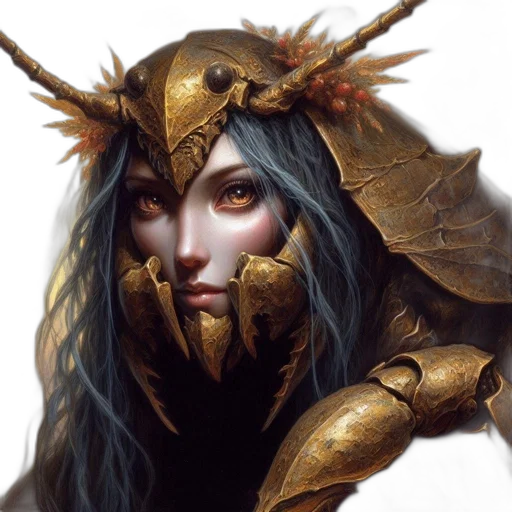 face, crown, mask, dragon transparent PNG cut-out