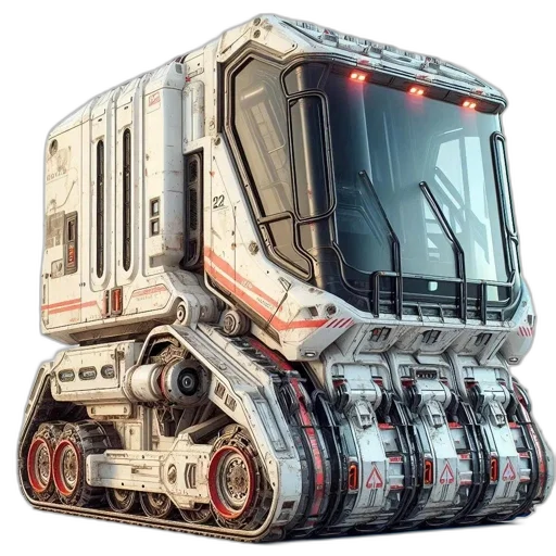 robot, concept art, 3d render, photorealistic transparent PNG cut-out