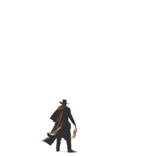 staff, hat, robot, creature transparent PNG cut-out