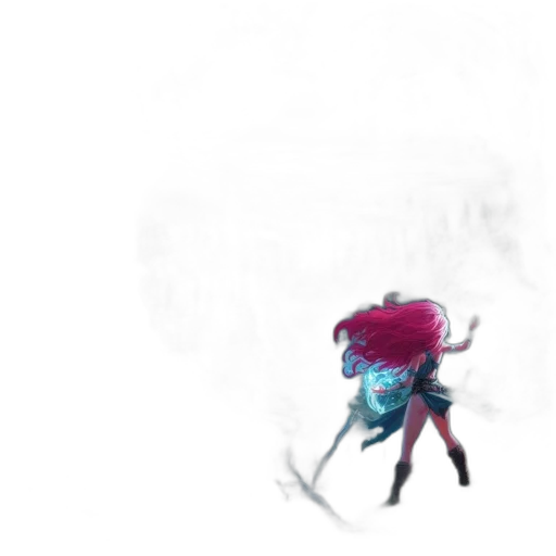 creature, flower, umbrella, hair transparent PNG cut-out