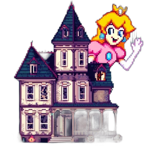 dress, crown, staff, building transparent PNG cut-out