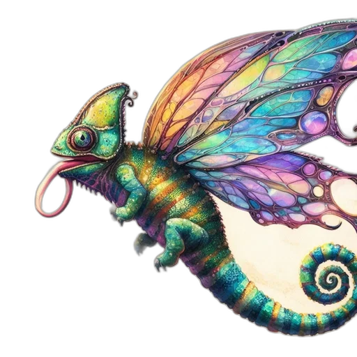 dragon, creature, jewelry, staff transparent PNG cut-out