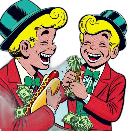 comic book art, cartoon, shows, jubilant transparent PNG cut-out