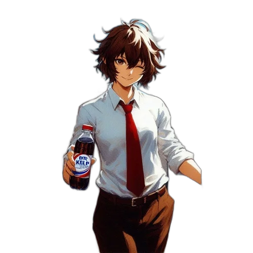 bottle, jacket, food, staff transparent PNG cut-out