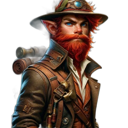staff, hat, face, fantasy art transparent PNG cut-out