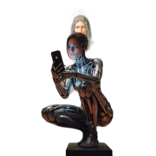robot, staff, jewelry, concept art transparent PNG cut-out