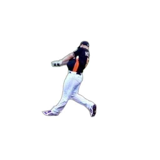 baseball, player, swings, ball transparent PNG cut-out