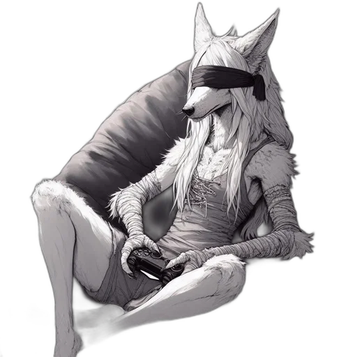 mask, hat, staff, jacket transparent PNG cut-out